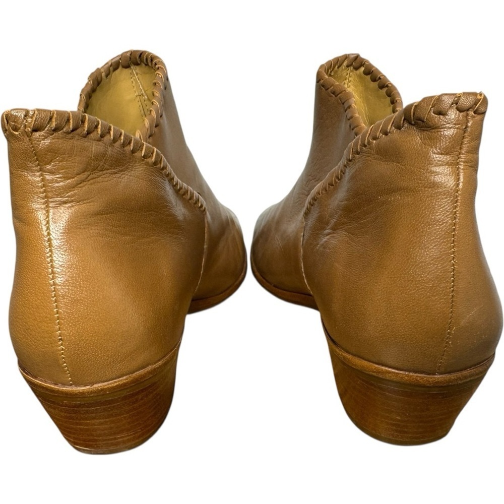 Jack Rogers Sadie leather Ankle Booties Boho Camel Brown Tan size 8 - Picture 5 of 12
